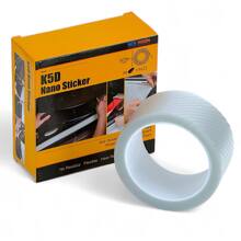 Пленка 3D CARBON, прозрачная 5 м * 5 см (защита порогов, дверей, краски от сколов и царапин)