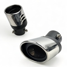 Насадка глушителя L-132mm, D-63mm, ширина выходного патрубка 102mm (NG-027)