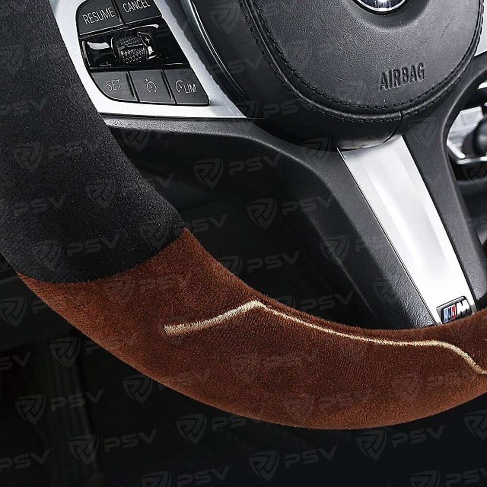 Оплетка KISA, Вельвет, цвет черно-коричневый, размер M Оплетка KISA, Вельвет, цвет черно-коричневый, размер M