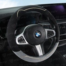 Оплетка KISA, Вельвет, цвет черно-серый, размер M