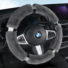 Оплетка ARKTIK-ALMAZ искусственный Мех, цвет серый + серебро, размер M