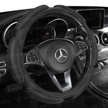 Оплетка спонж. race super цвет чёрный, экоКожа + алькантара, размер M