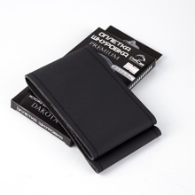 Оплетка из Эко-кожи с иголкой dakota, цвет серый с чёрной ниткой, ф - 37-39 мм