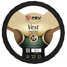 Оплетка из эко-кожи VEST (EXTRA) Fiber, цвет черный, размер M