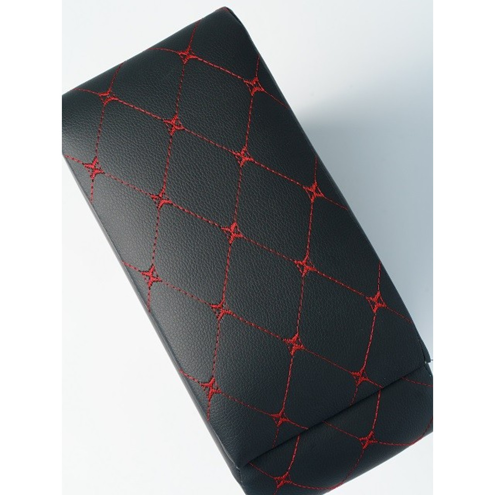 Бар - подлокотник для лада 2190, кож.зам. цвет черный, строчка красная, ромб в коробке Бар - подлокотник для лада 2190, кож.зам. цвет черный, строчка красная, ромб в коробке