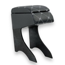 Бар - подлокотник для лада 2190, кож.зам. цвет черный, строчка белая, ромб в коробке