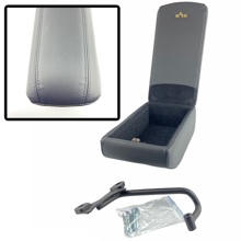 Бокс - подлокотник для лада веста, кож.зам. черный, кож.зам.