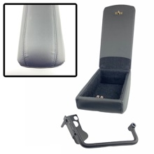 Бокс - подлокотник для лада 2190,1118-2,датсун Ми-До, Он-До, кож.зам. черный