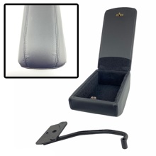 Бокс - подлокотник для HYNDAI SOLARIS, KIA RIO 2011-2016г., кож.зам. черный