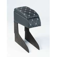 Бар - подлокотник для лада 2110/largus кож.зам. цвет черный, строчка белая, ромб в коробке