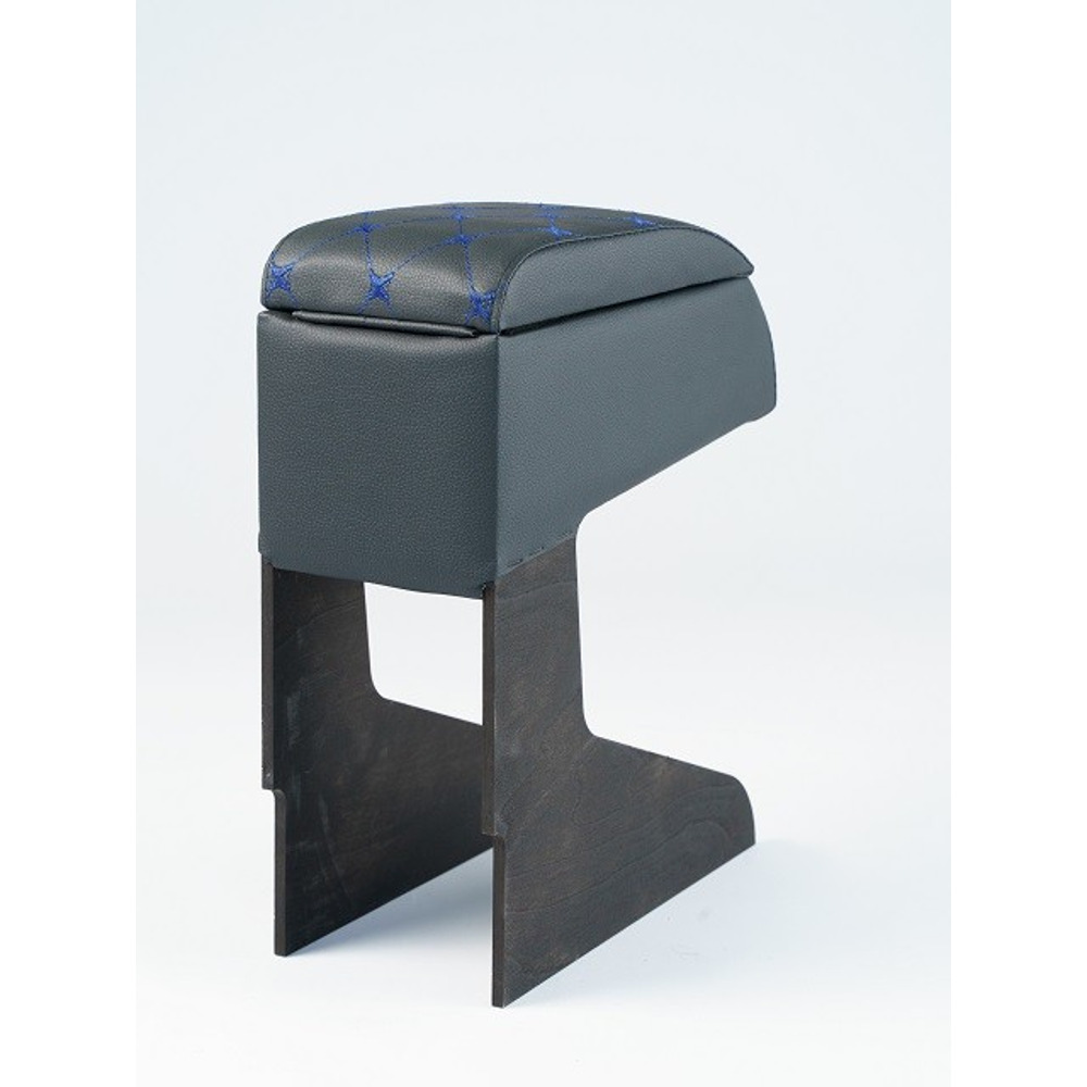 Бар - подлокотник для лада 2110/largus кож.зам. цвет черный, строчка синяя, ромб в коробке Бар - подлокотник для лада 2110/largus кож.зам. цвет черный, строчка синяя, ромб в коробке