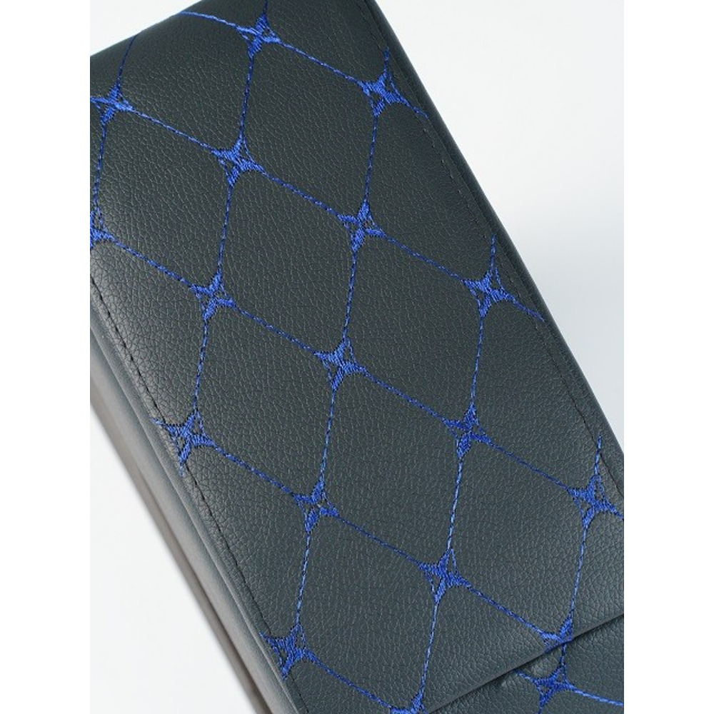 Бар - подлокотник для лада 2110/largus кож.зам. цвет черный, строчка синяя, ромб в коробке Бар - подлокотник для лада 2110/largus кож.зам. цвет черный, строчка синяя, ромб в коробке