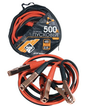 Провода пусковые 500 а - 2,5 м морозостойкие в сумке