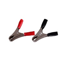 Зажимы Крокодил №1 (5кр+5черн) (5 комплектов)