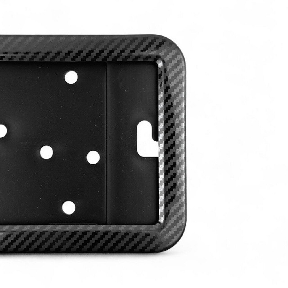 Рамка номерного знака металл цвет карбон (1шт) Рамка номерного знака металл цвет карбон (1шт)