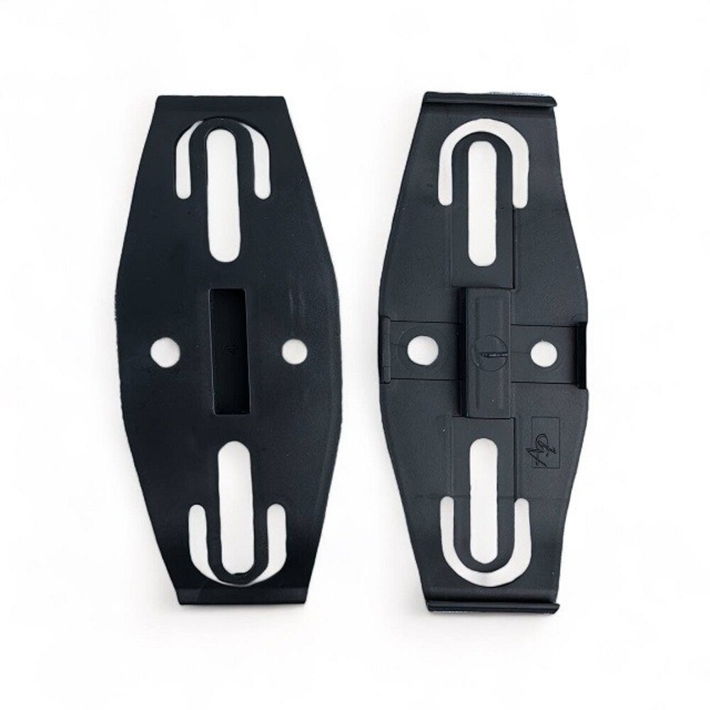 Крепление для номеров безрамочное (2пары) овальные, цвет черный Крепление для номеров безрамочное (2пары) овальные, цвет черный