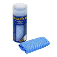 Салфетка 43*64 см из синтетической замши с теснением в тубусе