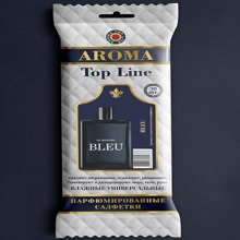 Салфетки влажные универсальные парфюмированные, по мотивам №17 BLEU, в упаковке 30 шт