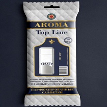 Салфетки влажные универсальные парфюмированные, по мотивам Carolina Herrera 212 VIP в упаковке 30 шт