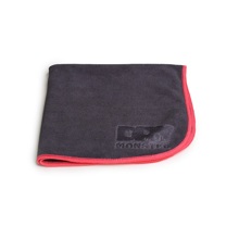 Полотенце 40*40 см COSMO микрофибра с ультракоротким ворсом, цвет серый, кант желтый0