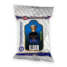 Салфетки влажные универсальные парфюмированные, по мотивам SAUVAGE, в упаковке 15 шт