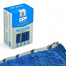 Полотенце 45*70 см BIG MONSTER микрофибра для сушки авто, цвет синий