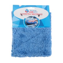 Салфетка 20*30 см плюшевая, цвет синяя