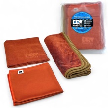 Набор полотенец из 3-х штук 35*40 см для стекол, 40*40 см для салона, 50*60 см Стандарт, цвет коралловый, в упаковке