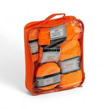 Набор салфеток из 9-ти штук, по уходу за автомобилем, цвет оранжевый, в упаковке