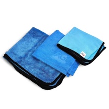 Набор салфеток из 3-х штук, по уходу за автомобилем, цвет синий в упаковке