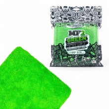 Салфетка 60*60 см из микрофибры двухстороння для сушки MF2, 700гр/м2, цвет зеленый