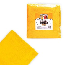 Салфетка 40*40 микрофибра для располировки с низким ворсом, цвет желтый