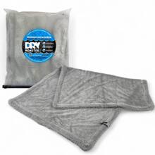 Полотенце 50*80 см DUBBLE TWIST двустороннее микрофибра для сушки авто, цвет серый