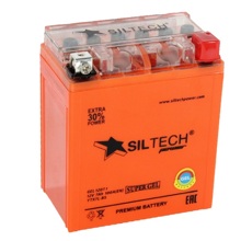 Акб siltech gel 12v 7.1ah (ytx7l-bs) п.п. высокий