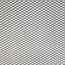 Сетка для защиты радиатора декоративная алюминий, 1200 * 400 мм, цвет черный, ячейка R10 мм, ромб мелкий