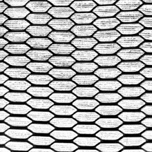 Сетка для защиты радиатора декоративная алюминий, 1000 * 500 мм, цвет черный, ячейка H20 мм, соты мелкие