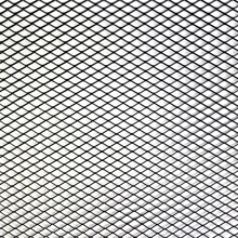 Сетка для защиты радиатора декоративная 1000*250 мм, Alu, черная, ячейка 10мм,