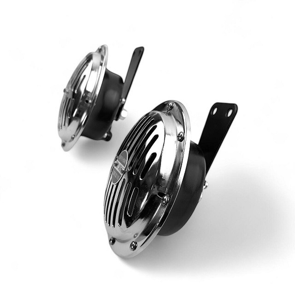 Сигнал звуковой 12V, 290-345 hz, 155 мм, цвет хром Сигнал звуковой 12V, 290-345 hz, 155 мм, цвет хром