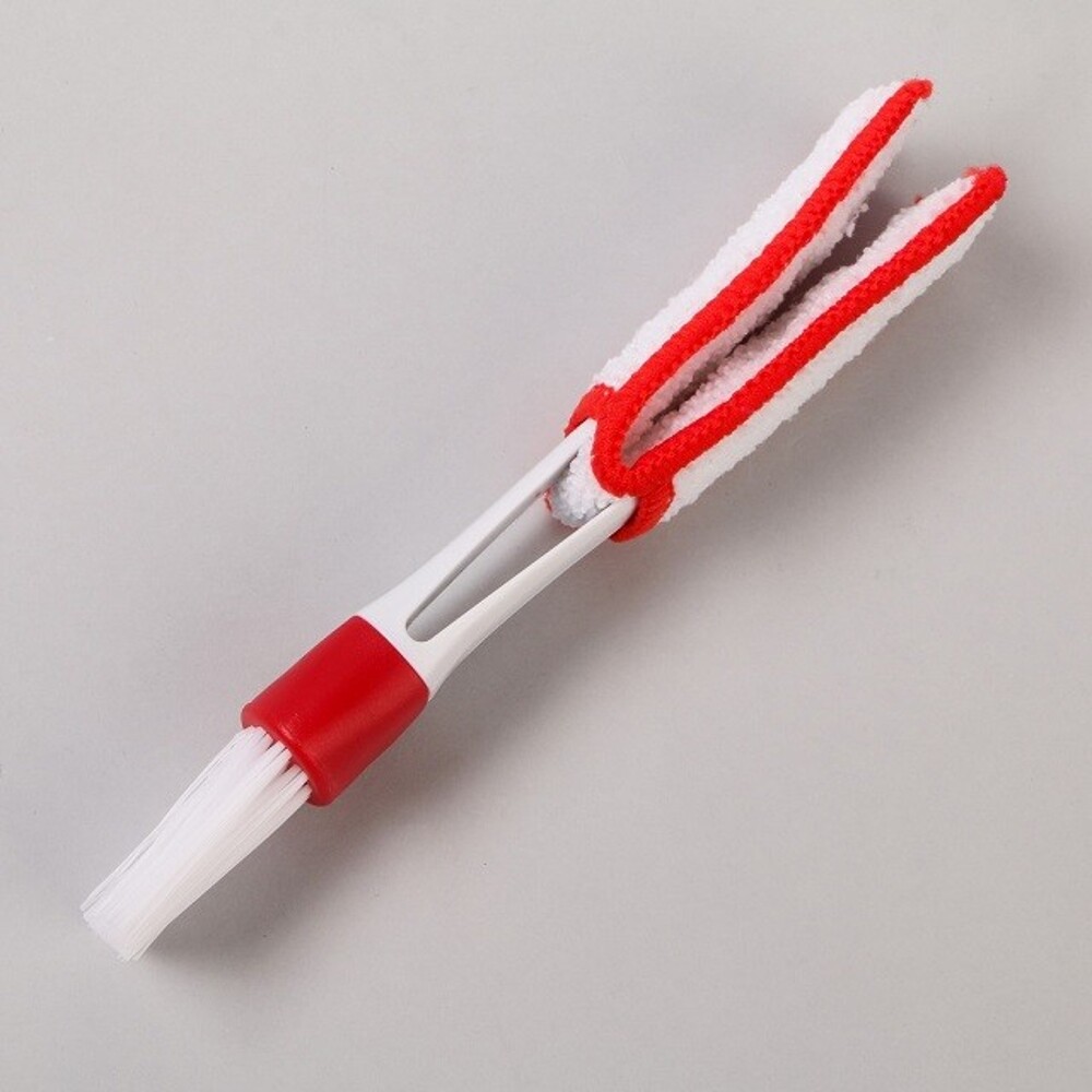 Щетка для чистки воздуховодов, 2 в 1, 16см, бело-красный Щетка для чистки воздуховодов, 2 в 1, 16см, бело-красный