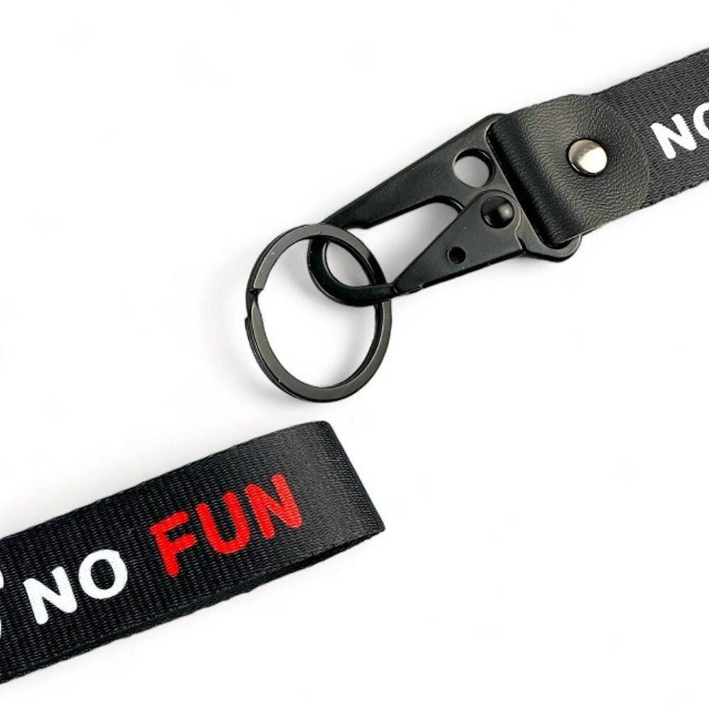 Брелок лента карабин No turbo no FUN Брелок лента карабин No turbo no FUN