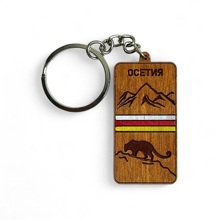 Брелок барс силуэт (в наборе 10 шт)