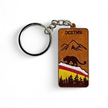 Брелок барс силуэт (в наборе 10 шт)