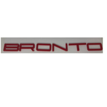 Надпись BRONTO в стиле порше (красная)