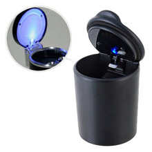 Пепельница со светодиодной подсветкой, цвет черный