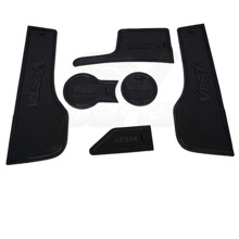 Комплект ковриков для панели приборов и консоли, кпп на ваз - lada vesta 2015 г.в., цвет черный