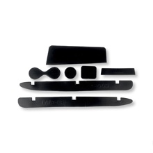 Комплект ковриков для панели приборов и консоли, кпп на LARGUS, цвет черный, 4 шт в комплекте