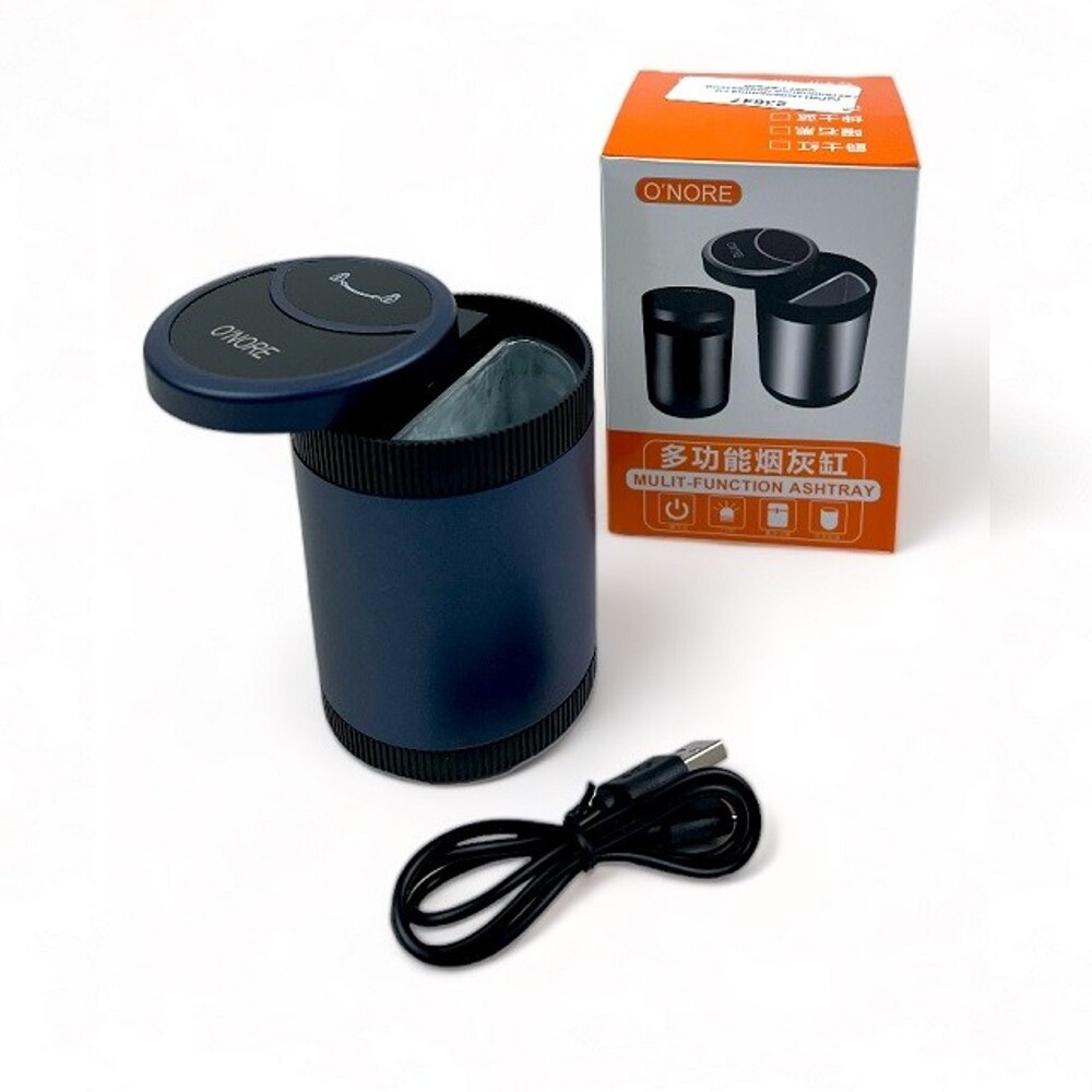 Пепельница со светодиодной подсветкой, цвет синий Пепельница со светодиодной подсветкой, цвет синий