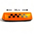 Такси - шашка на магните 12 V оранжевая, ширина 38 см Такси - шашка на магните 12 V оранжевая, ширина 38 см