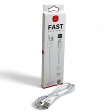 Телефонный кабель iphone - usb, 1 м, 2.4 а, материал пвх, цвет белый