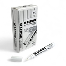 Маркер перманентный EXTRA 3 мм, цвет белый (упак.10шт)